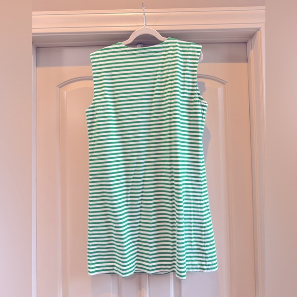 Loft Shift Dress in green stripe - Picture 2 of 3